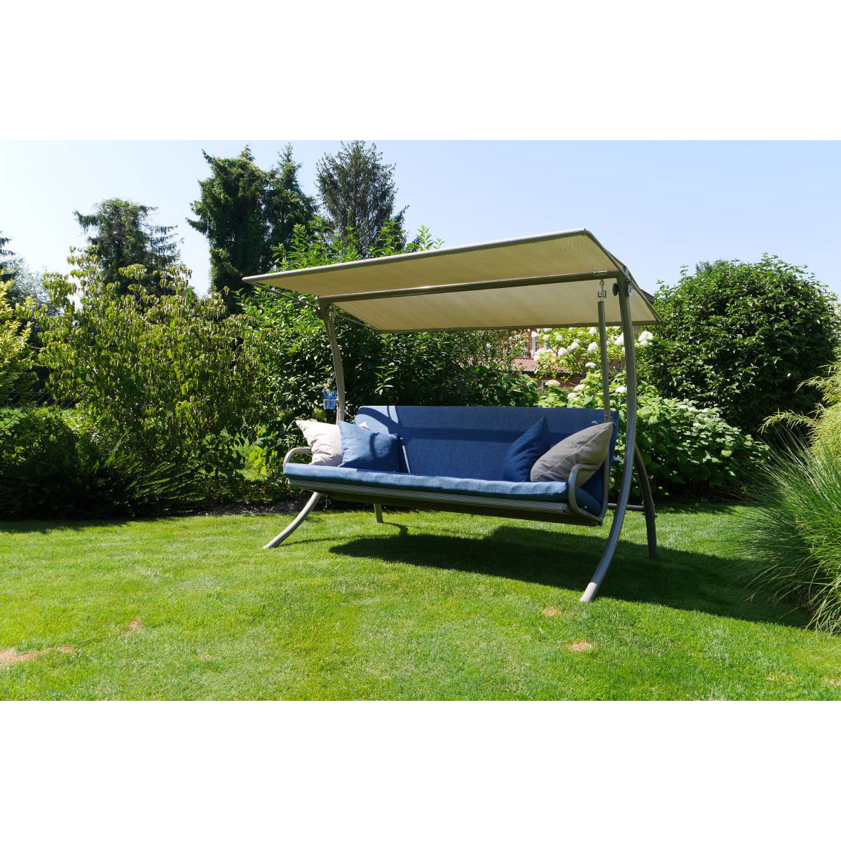 Angerer Freizeitmöbel GmbH Hollywoodschaukel 3-Sitzer Elegance Smart denim Bild 4