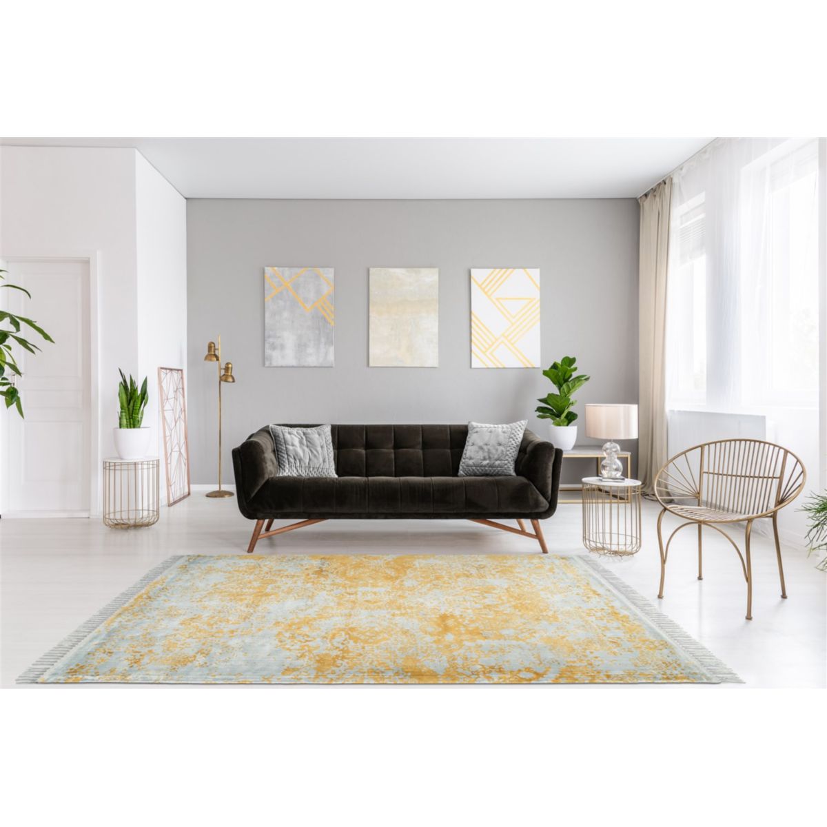 Dolce Vita 325 Grau / Gold 120cm x 170cm Bild 2