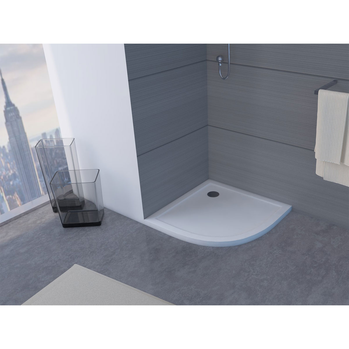 Aurlane Duschtasse Pure Acryl rund ⌀ 90cm Bild 5