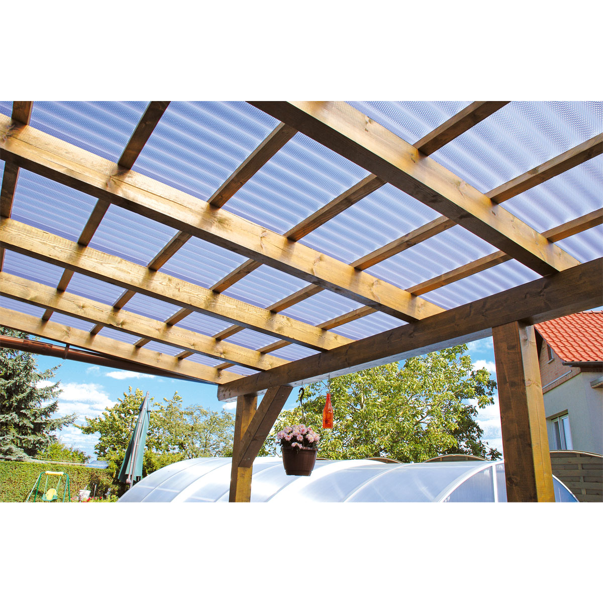 gutta PVC Wellplatte Prisma klar 200 x 90 cm Bild 3