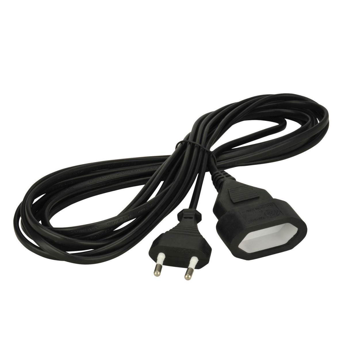 Euro-Verlängerung 5 m schwarz