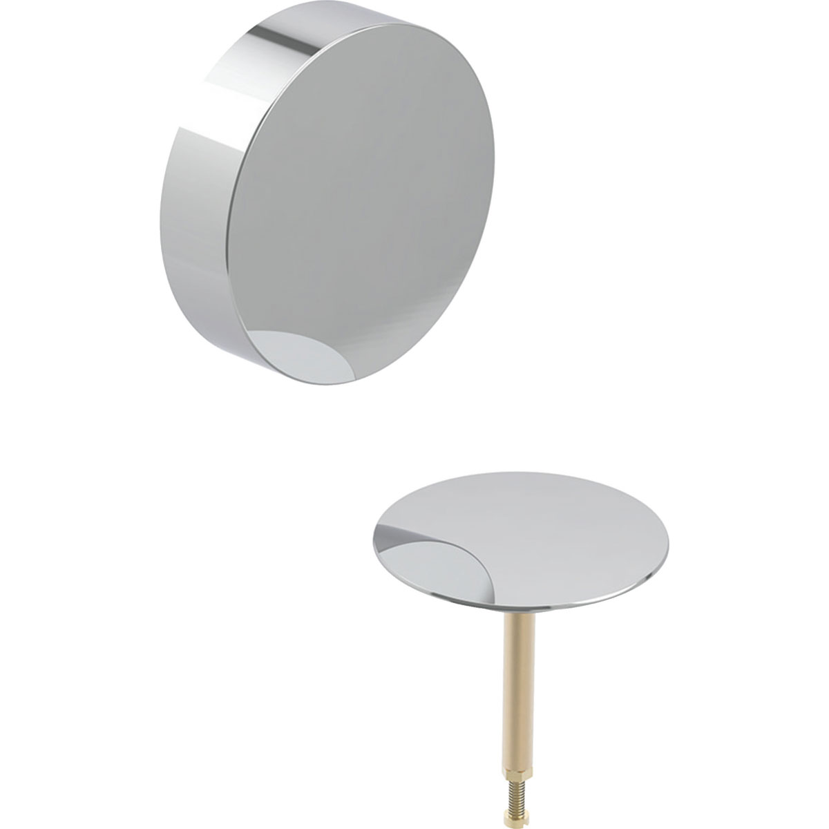 Geberit Fertigbauset zu Badewannen-Ablauf d52 chrom