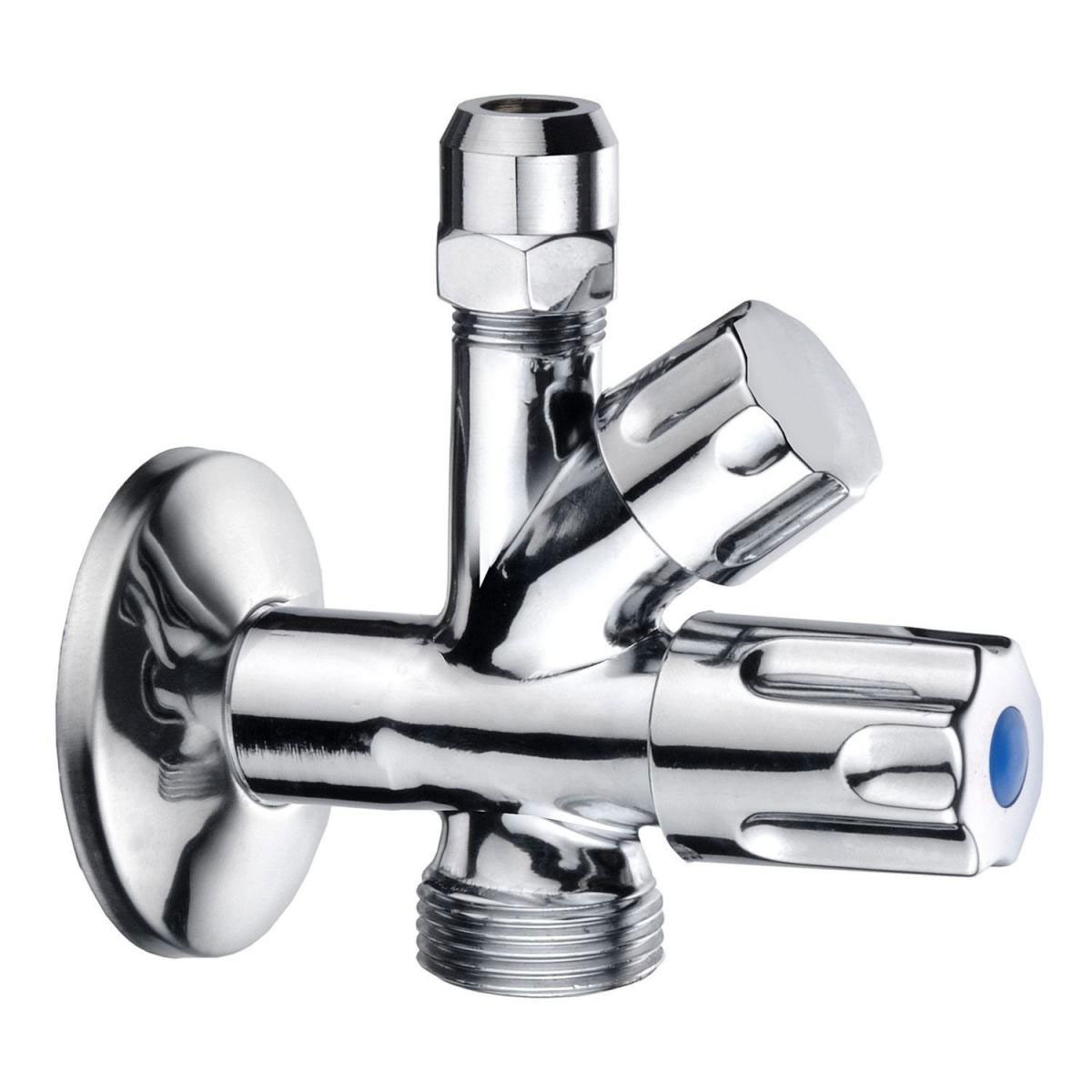 Wasch-/Spülmaschinen-Eckventil 1/2" Chrom