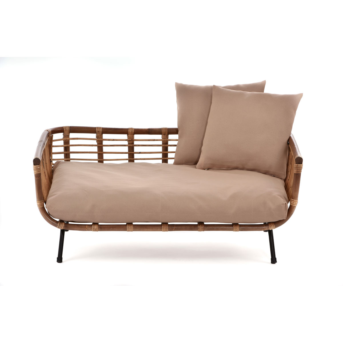 Silvio design Hunde Heimtier-Rattansofa Fay T57 x B90 x H45 cm