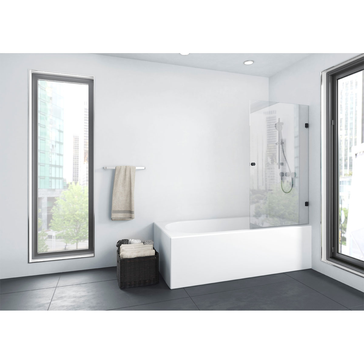 Aurlane Badewannenfaltwand Black Soul 1 80 x 140 cm  Bild 5