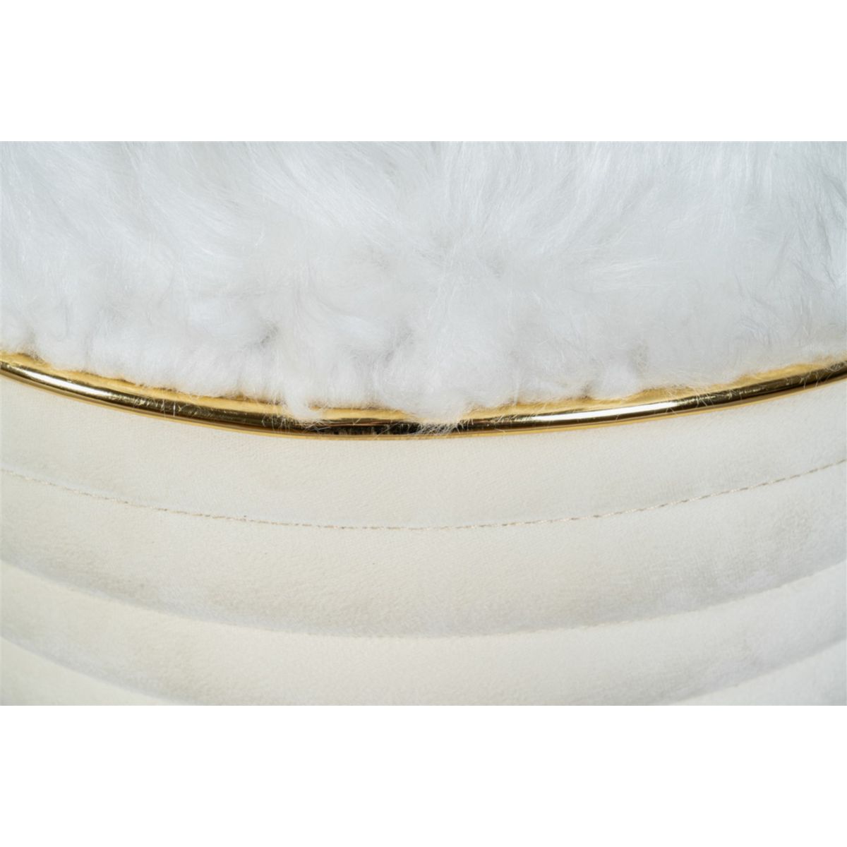 Kayoom Hocker Doric 325 Elfenbein / Gold Bild 5