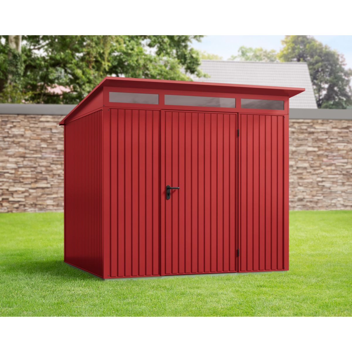 EcoStar  Gerätehaus Trend-PTyp 2RAL3004 1 flg