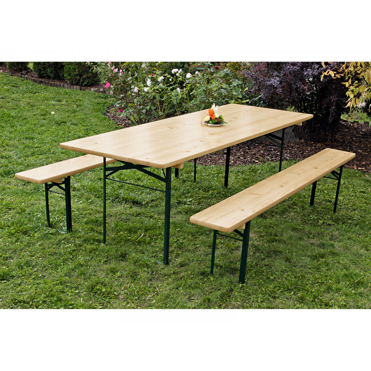 Festzeltgarnitur Standard mit Tisch 220 x 70 cm Bild 2