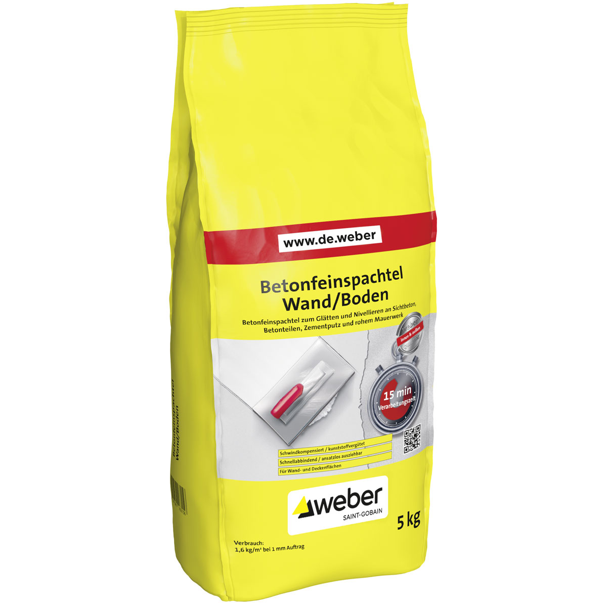 Weber  Betonfeinspachtel Wand und Boden 5 kg