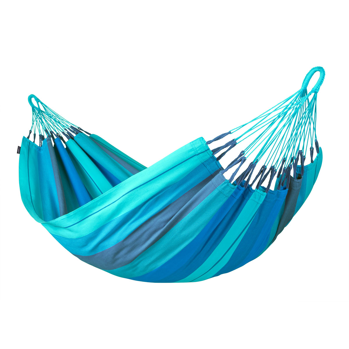 La Siesta Klassische Doppel-Hängematte Modesta Lagoon Bio-Baumwolle