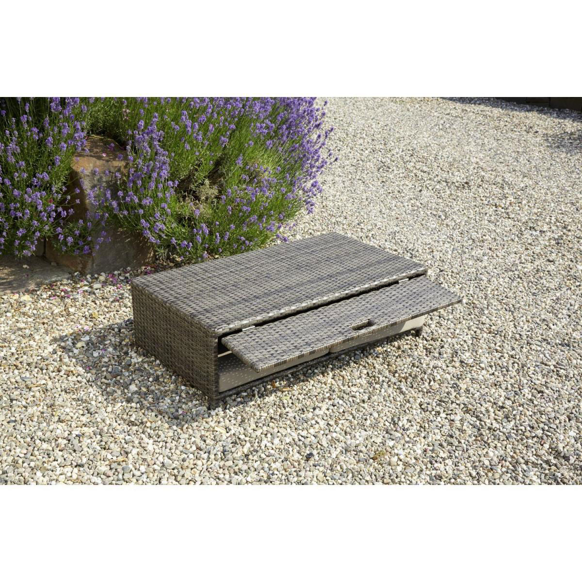 Greemotion Testrut Multifunktionssofa Bahia Rondo 121 x 86 x 99 cm Stahl/Rattan inkl Kissen Bild 4