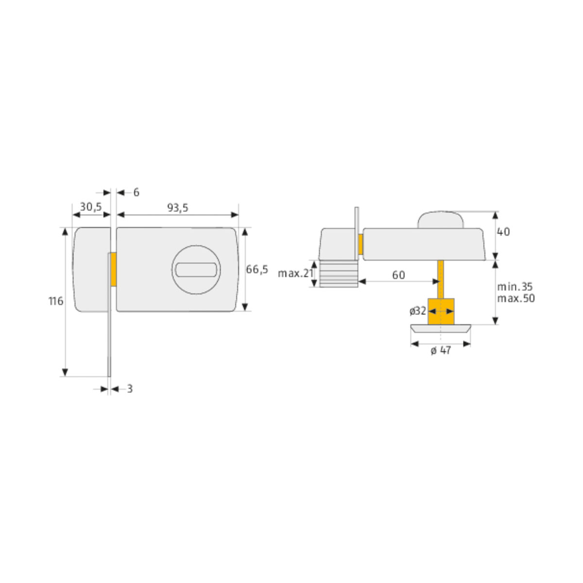 Abus Türzusatzschloss 2130 B Bild 2