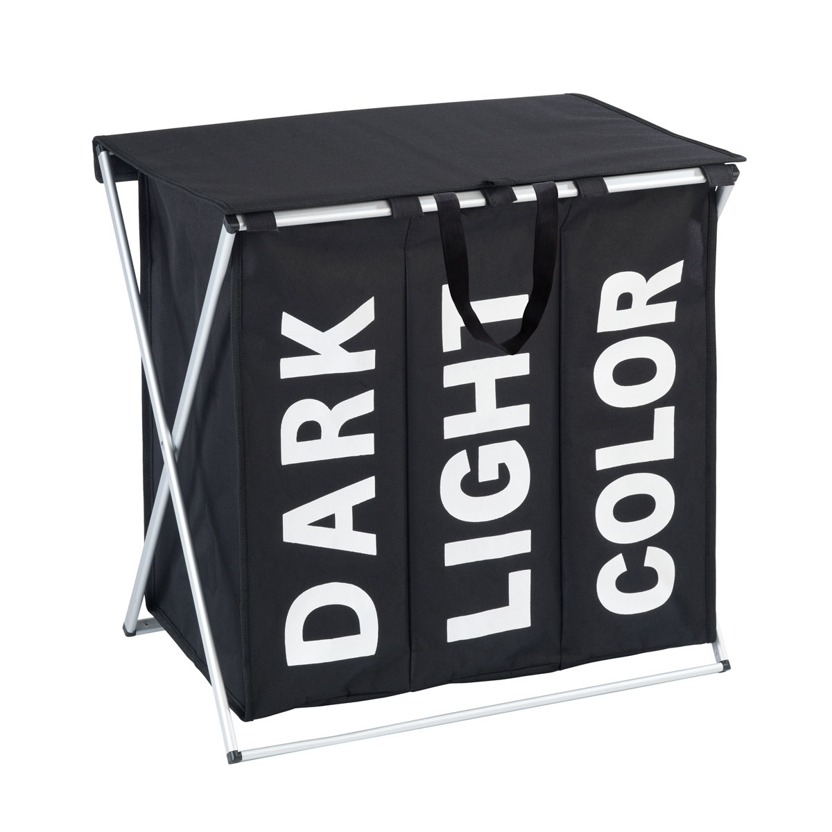 Wenko Wäschesammler Trio schwarz 118 l Bild 1