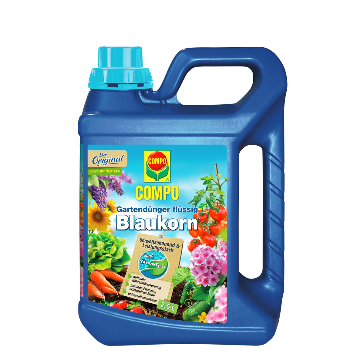 Compo Gartendünger Blaukorn NovaTec flüssig 2,5 l