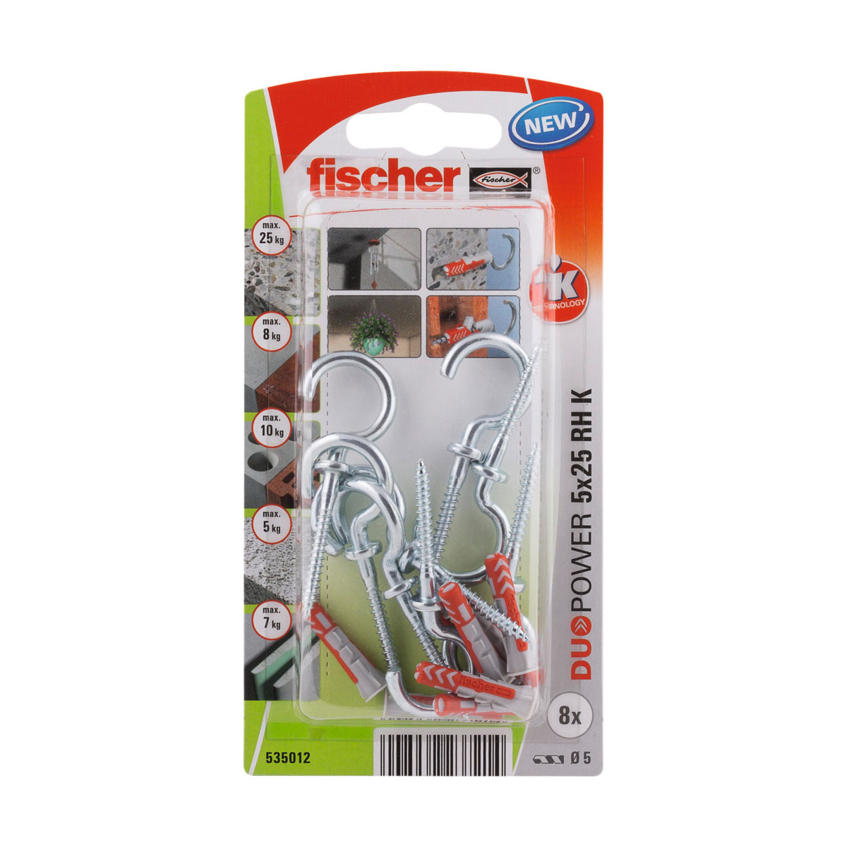 Universaldübel Duopower RH K NV 5 x 25 mm