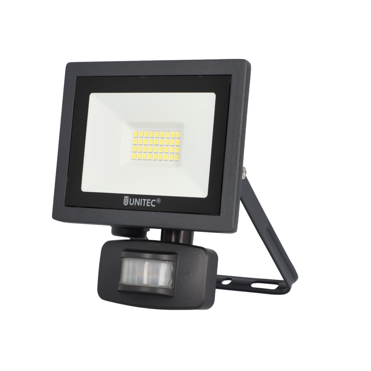 Unitec LED Wand-Strahler Bewegungsmelder 20W 1600lm anthrazit