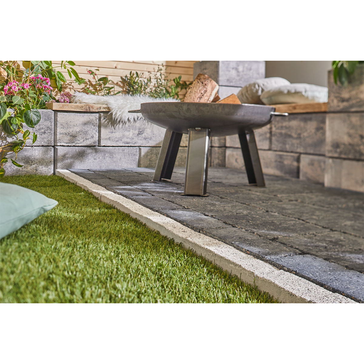 Rasenbord „Natura“ 100x6x25 cm Bild 3