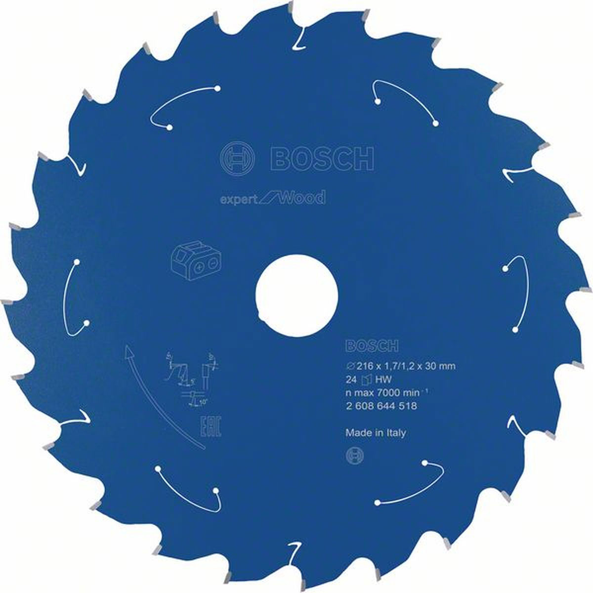 Bosch  Kreissägeblatt Durchmesser 216 x 1,7 mm für Holz Bild 2