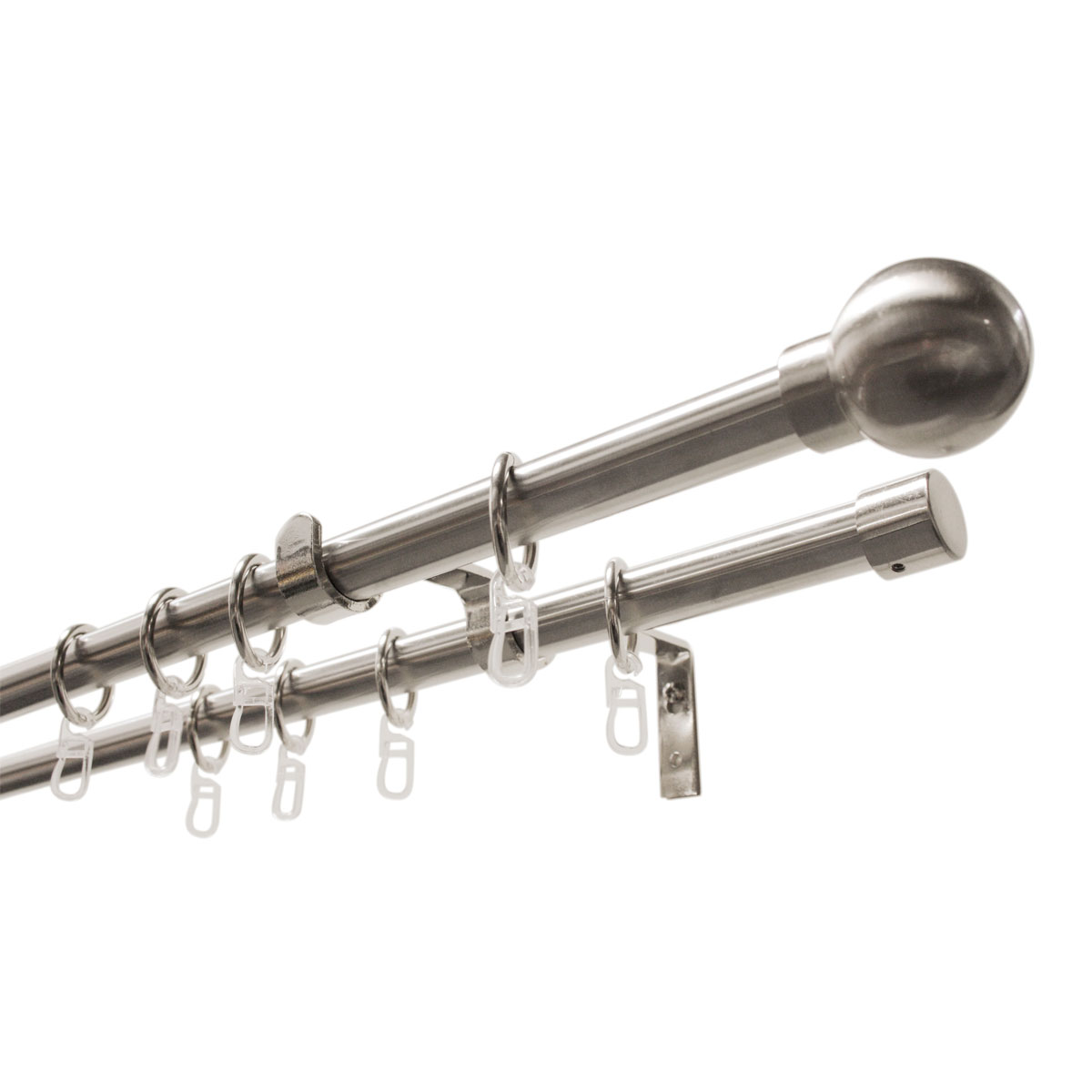 Gardinia Gardinenstange 120/210 cm silber-matt