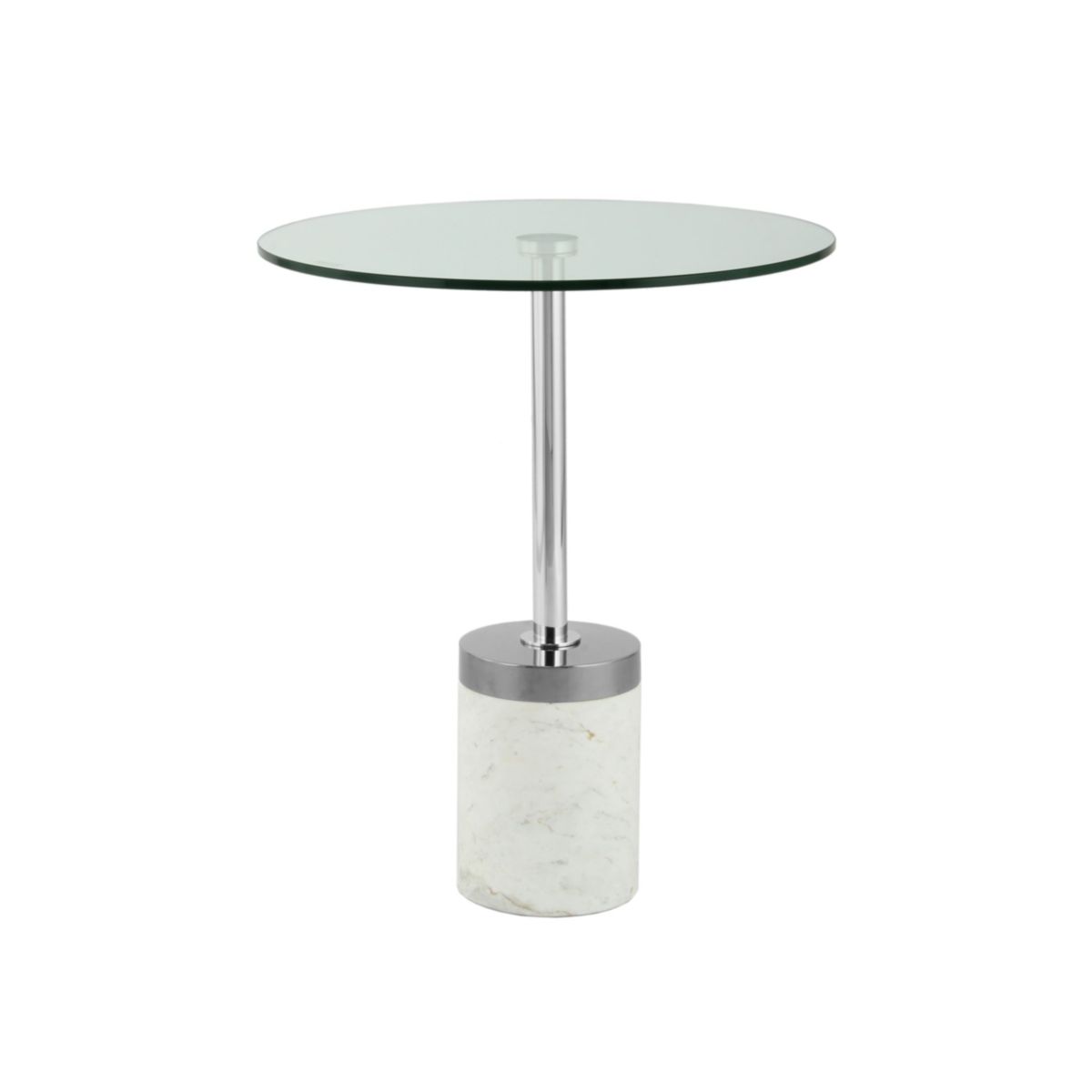 Beistelltisch Lana 125 silber weiss