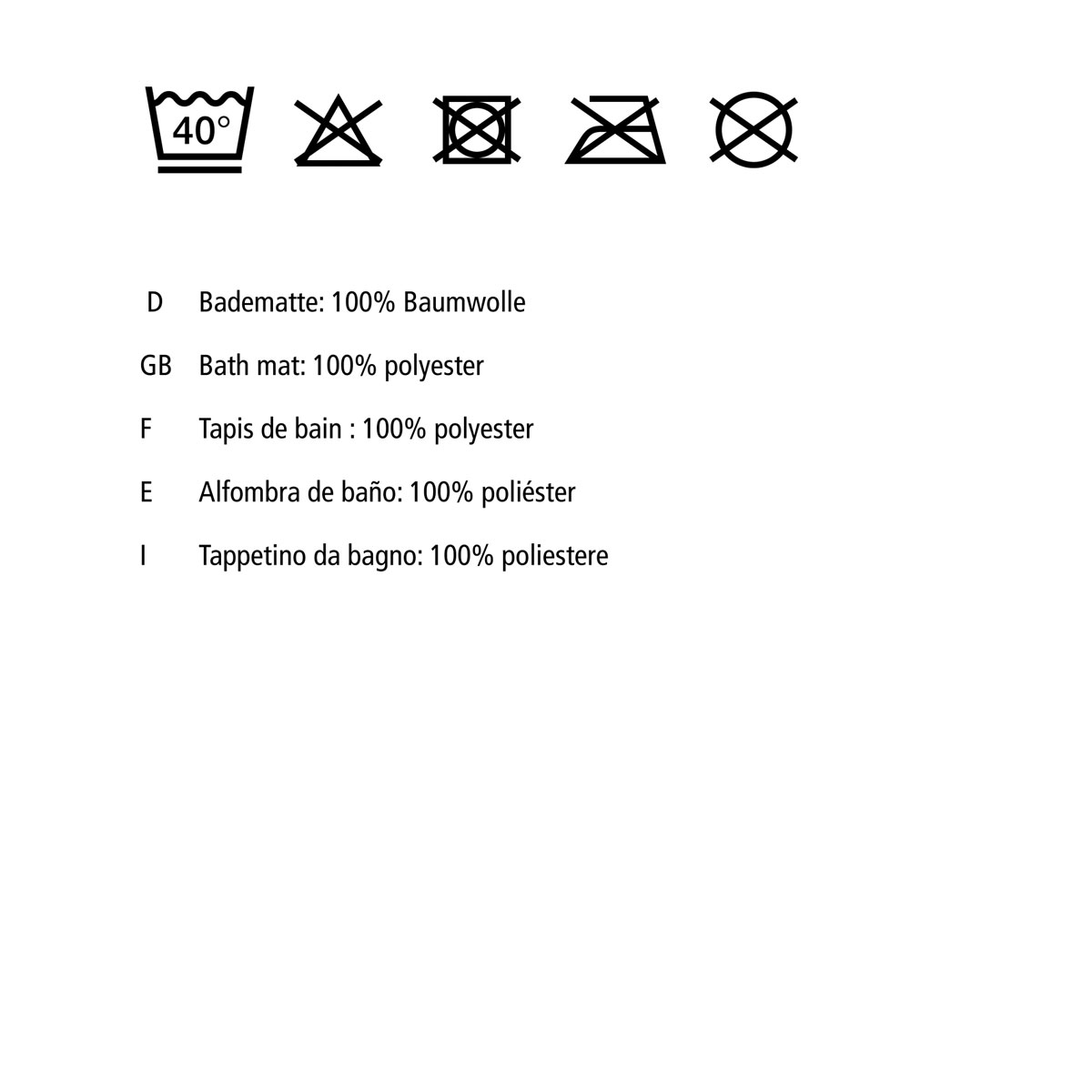 Wenko  Badematte Mona Dunkelgrau Badvorleger 50 x 80 cm Grau Bild 5