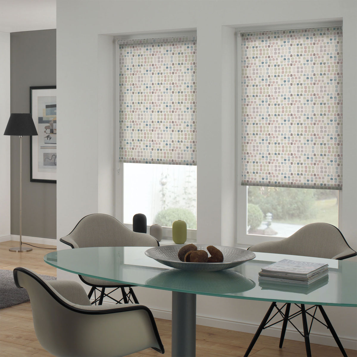 Gardinia  Easyfix Rollo Japandi Mosaik 75x150 cm Bild 3