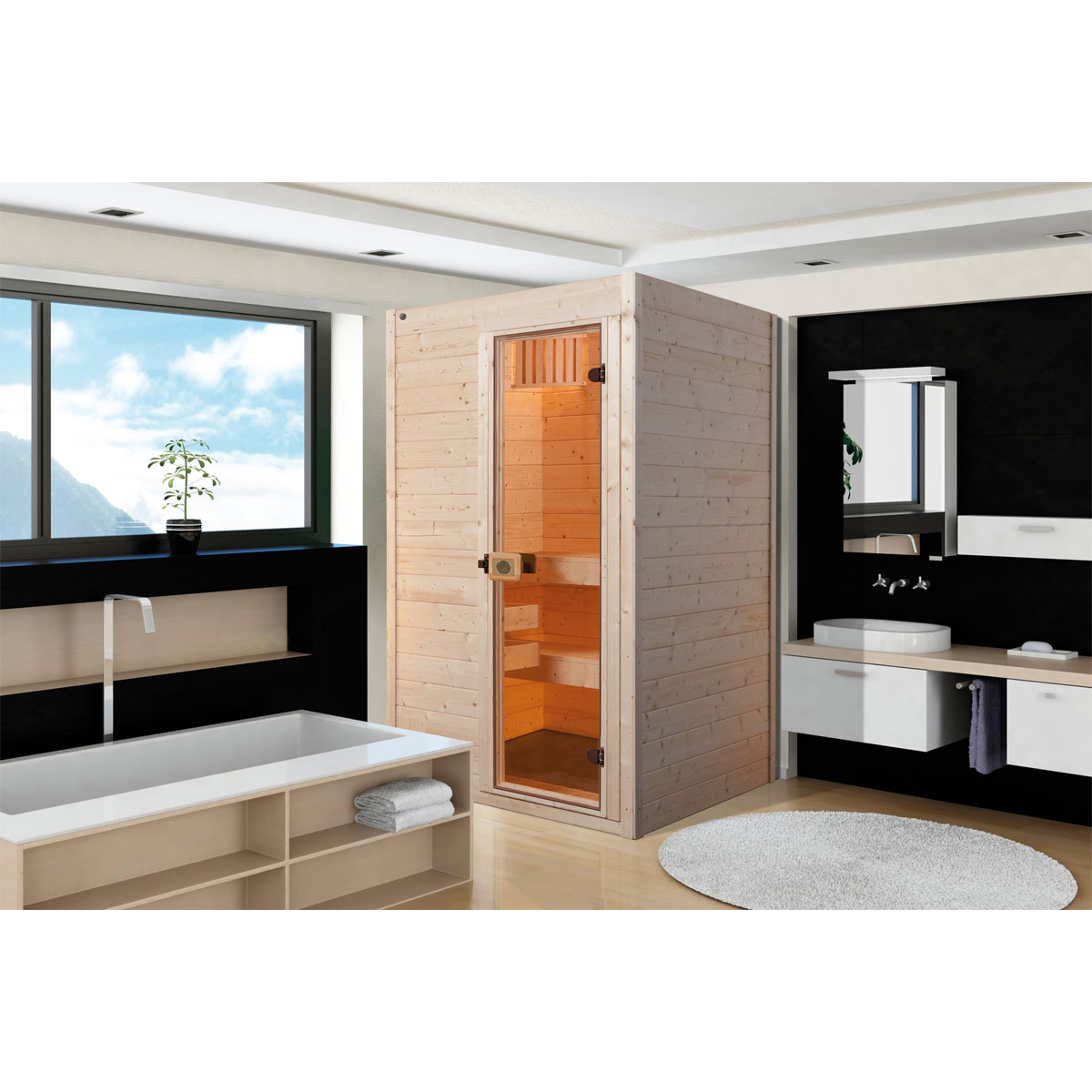 Weka Massivholzsauna „Valida 1“, GT Bild 2
