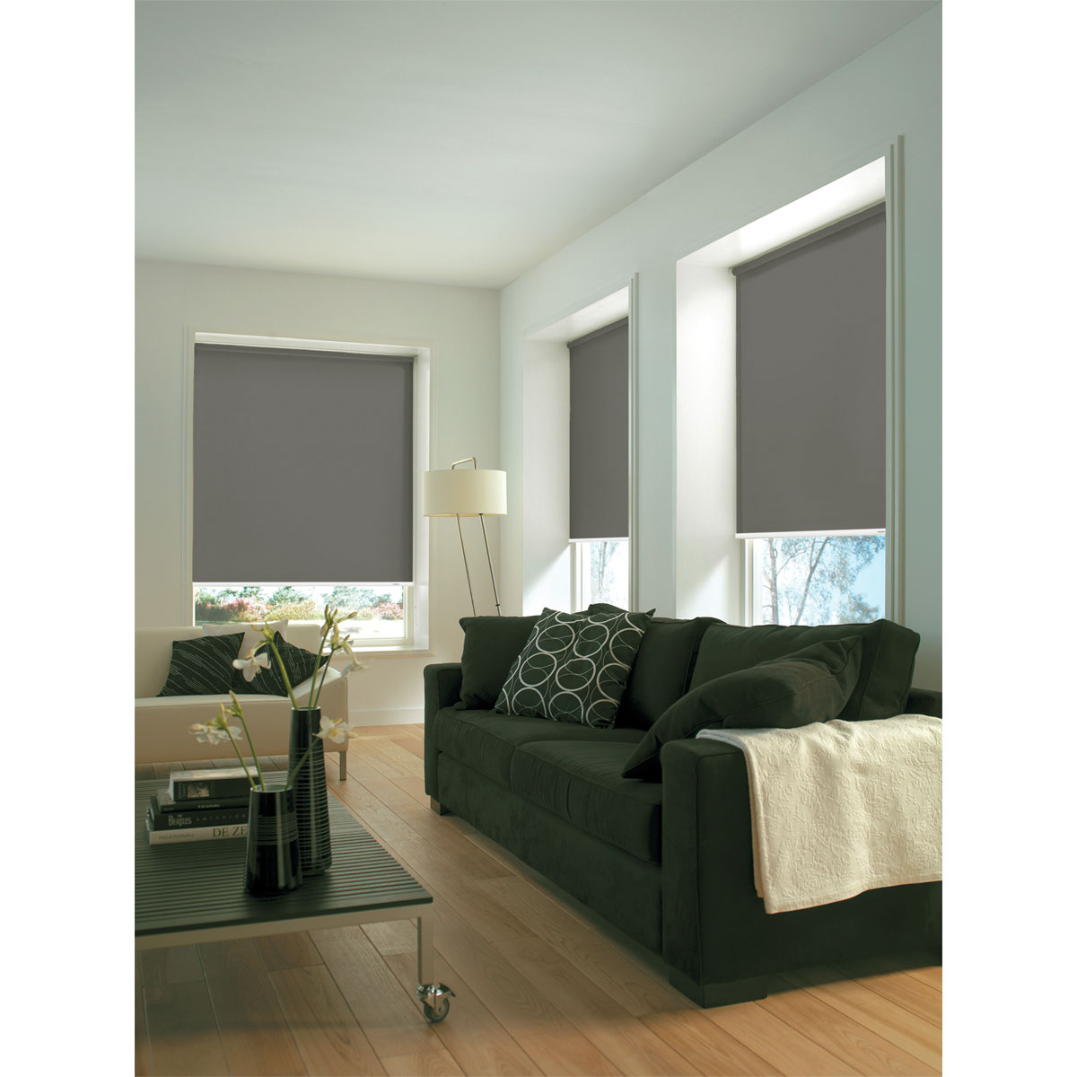 Gardinia Seitenzugrollo 62 x 180 cm Uni grau Bild 6