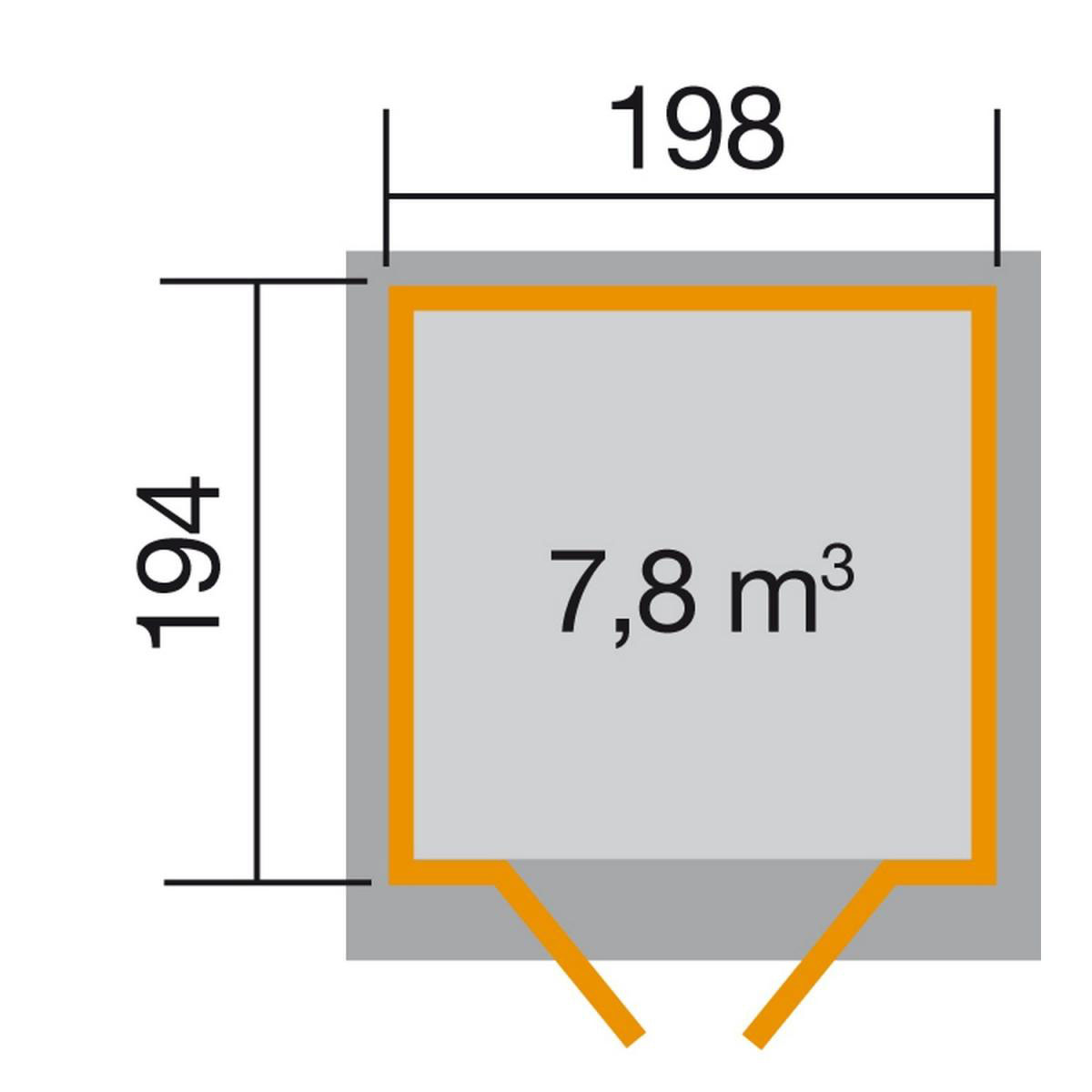Weka Gartenhaus 325 Größe 2 lasiert Bild 3