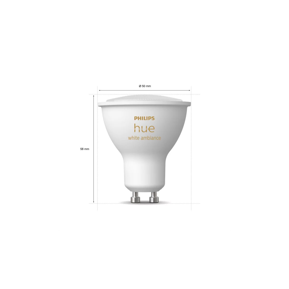 Philips Hue LED-Reflektor White Ambiance 2er-Set GU10 5W Bild 2