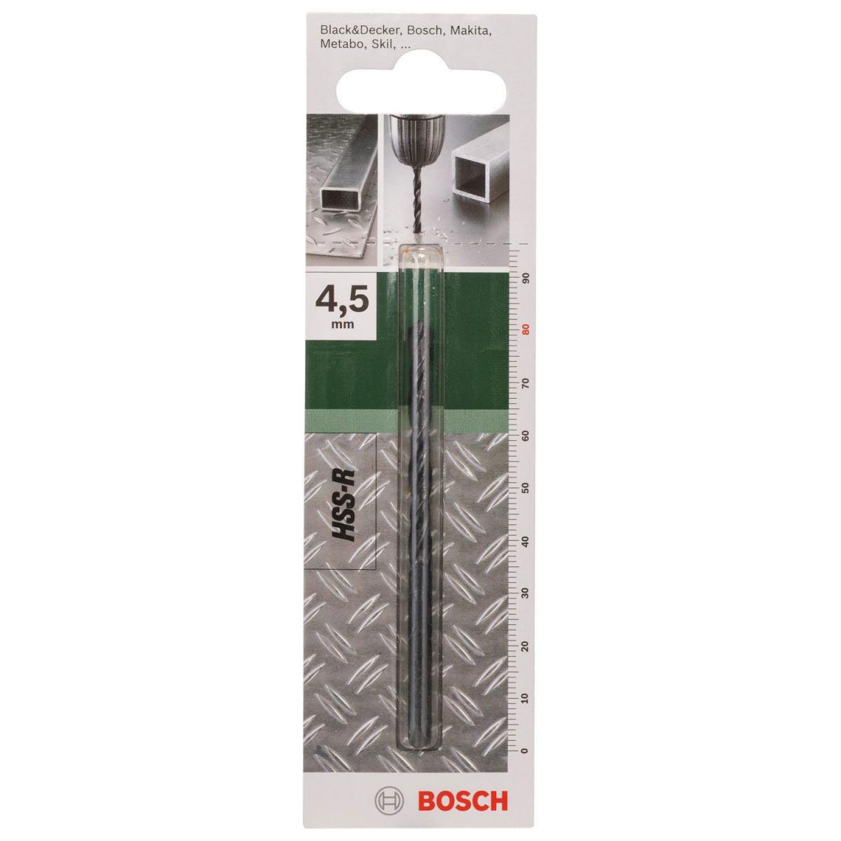 Bosch  DIY Metallbohrer HSS-R Durchmesser 4,5 x 80 mm Bild 2