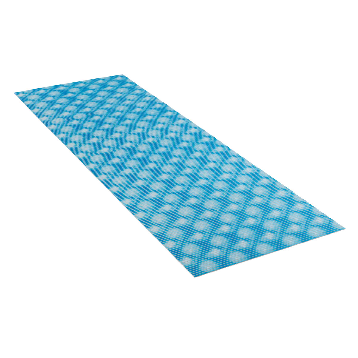 Wenko  Badematte Flow Blau 65 x 200 cm Weichschaummatte Bild 5