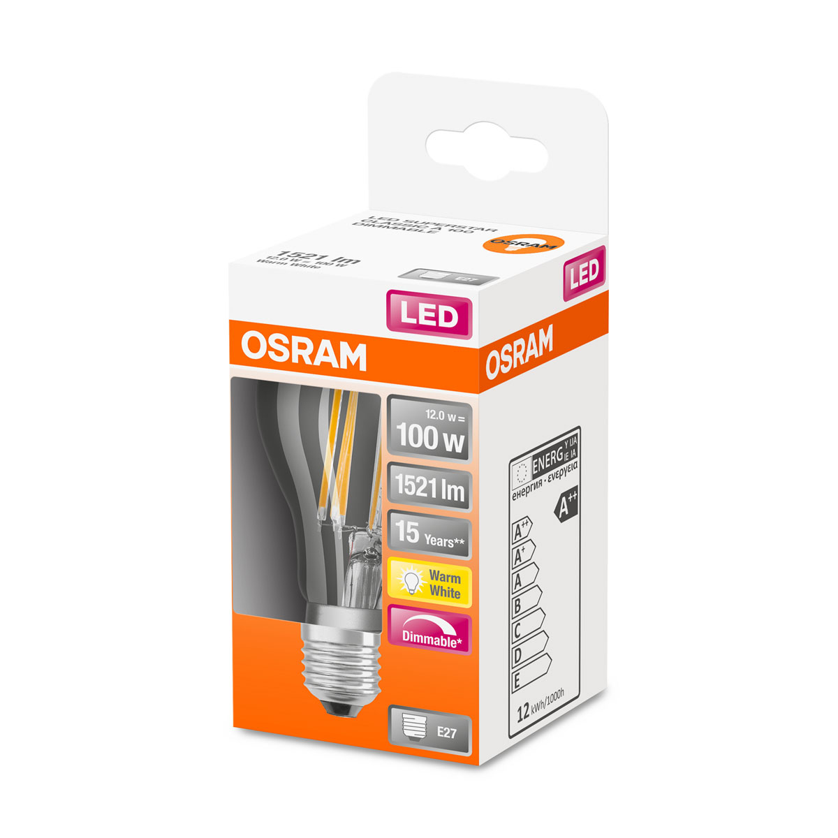 Osram LED-Glühlampe E27 dimmbar 100W klar Bild 2