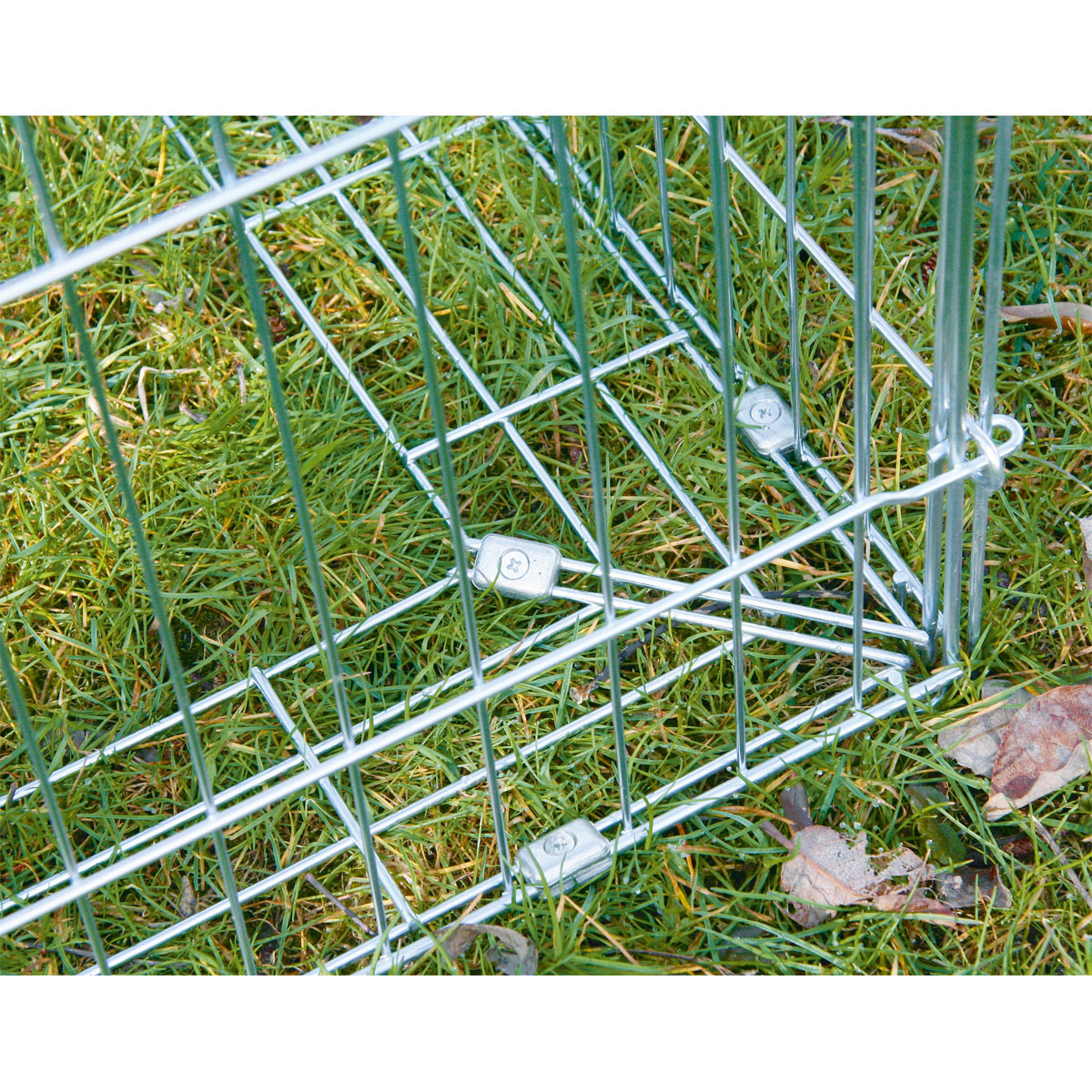 Freilaufgehege mit Ausbruchsperre 90 x 75 x 180 cm verzinkt Bild 2