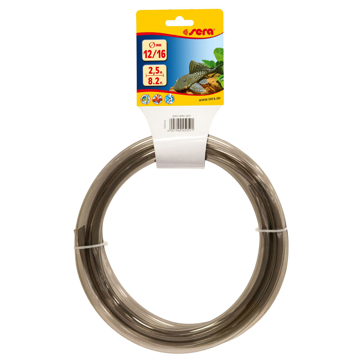 sera Schlauch 12/16 grau 2,5 m