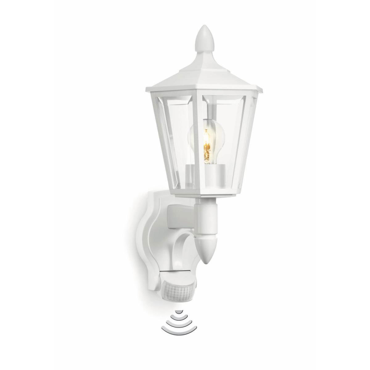 Steinel Klassische Außenleuchte L 15 S mit Bewegungsmelder Weiß Bild 1