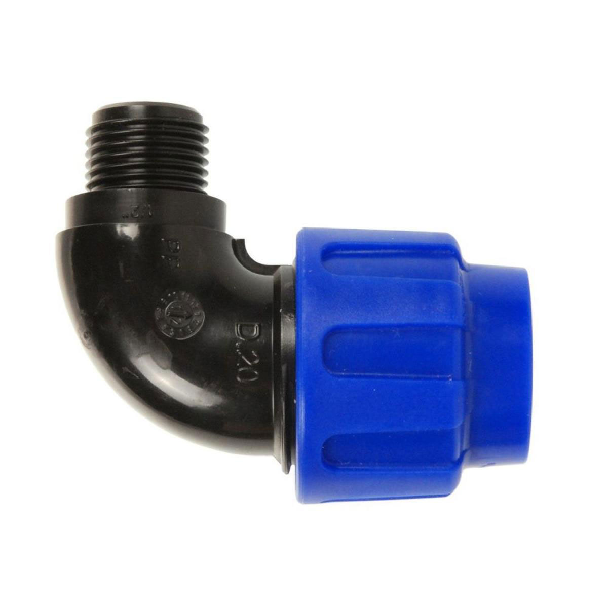 Kirchhoff Übergangswinkel PP 32 mm x 1" AG für HDPE DVGW