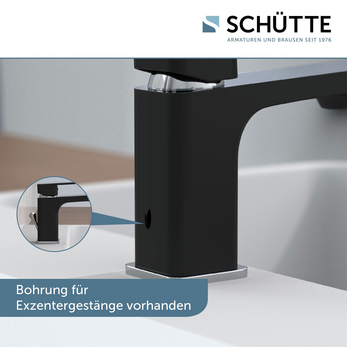 Schütte  Waschtischarmatur „Madagaskar“ schwarz/chrom Bild 6