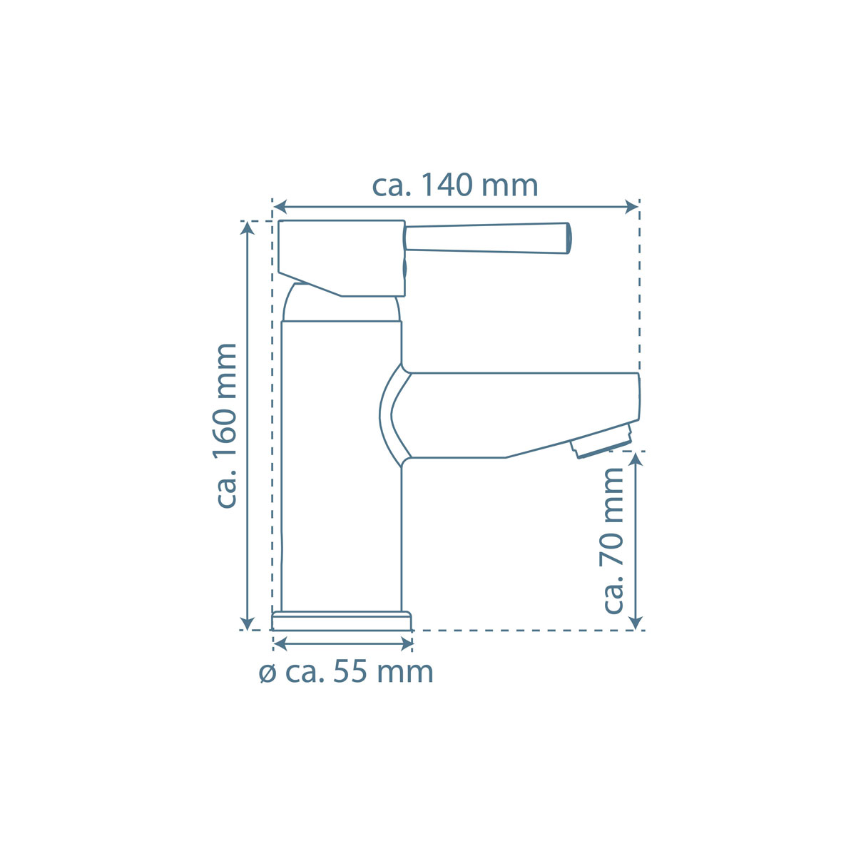 Schütte  WT-Armatur Unicorn,chrom, mit Eco-Klick- Bild 4