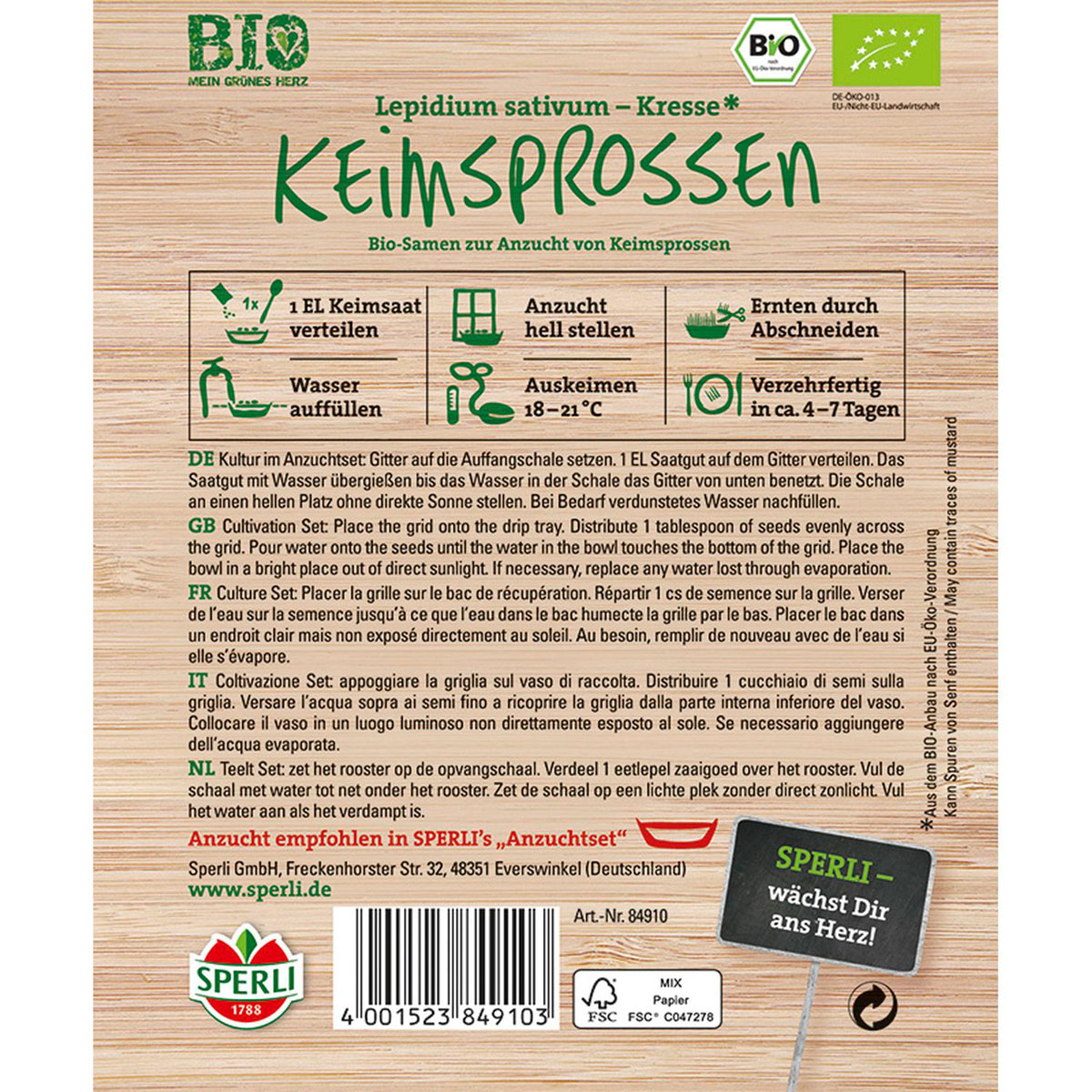Bio-Keimsprossen Kresse Bild 2