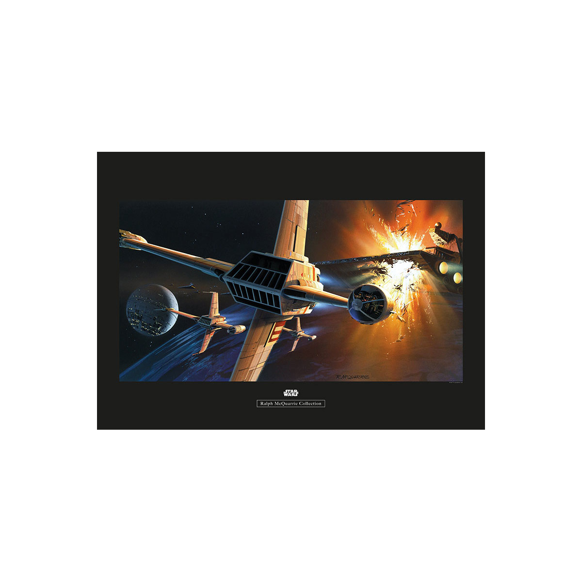 Komar  Wandbild Star Wars Classic Endor Orbit War 40x30 cm Bild 2