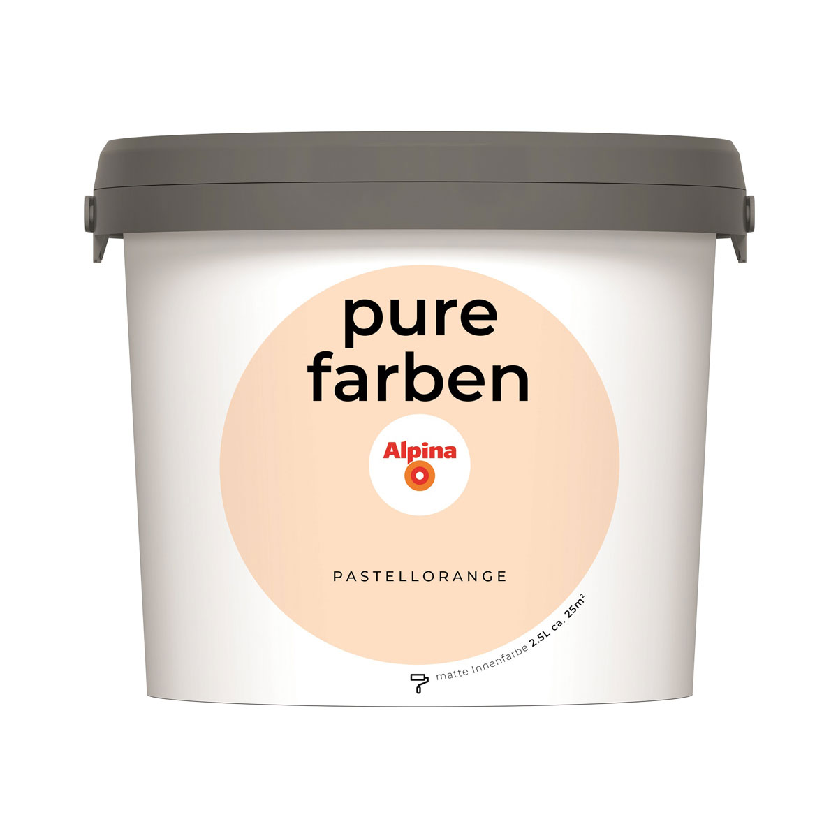 Alpina Innenfarbe pure farben 2,5 L Pastellorange matt
