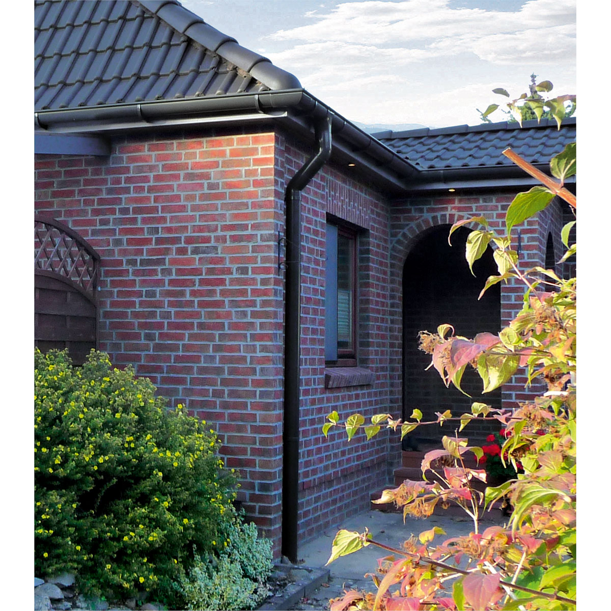 Marley Dachrinne RG 100 Kunststoff halbrund 2m anthrazit Bild 2