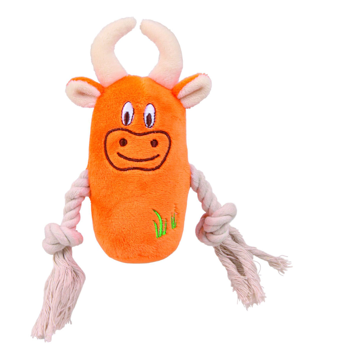 Trixie Plüsch Tier mit Tau Squeaker 13cm