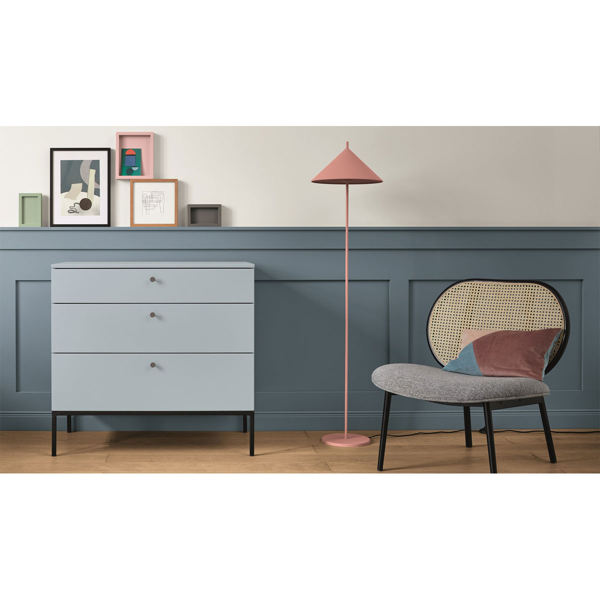 Alpina  Buntlack Feine Farben Lack No 16 Steinblaue Schönheit edelmatt 750ml Bild 2