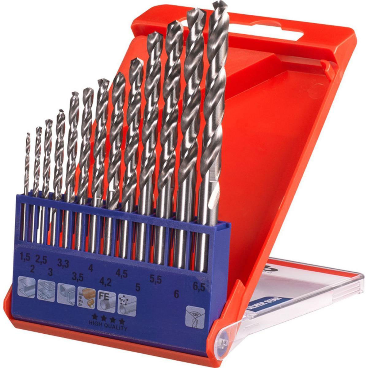 kwb  Spiralbohrer Silver Star 13 teilig