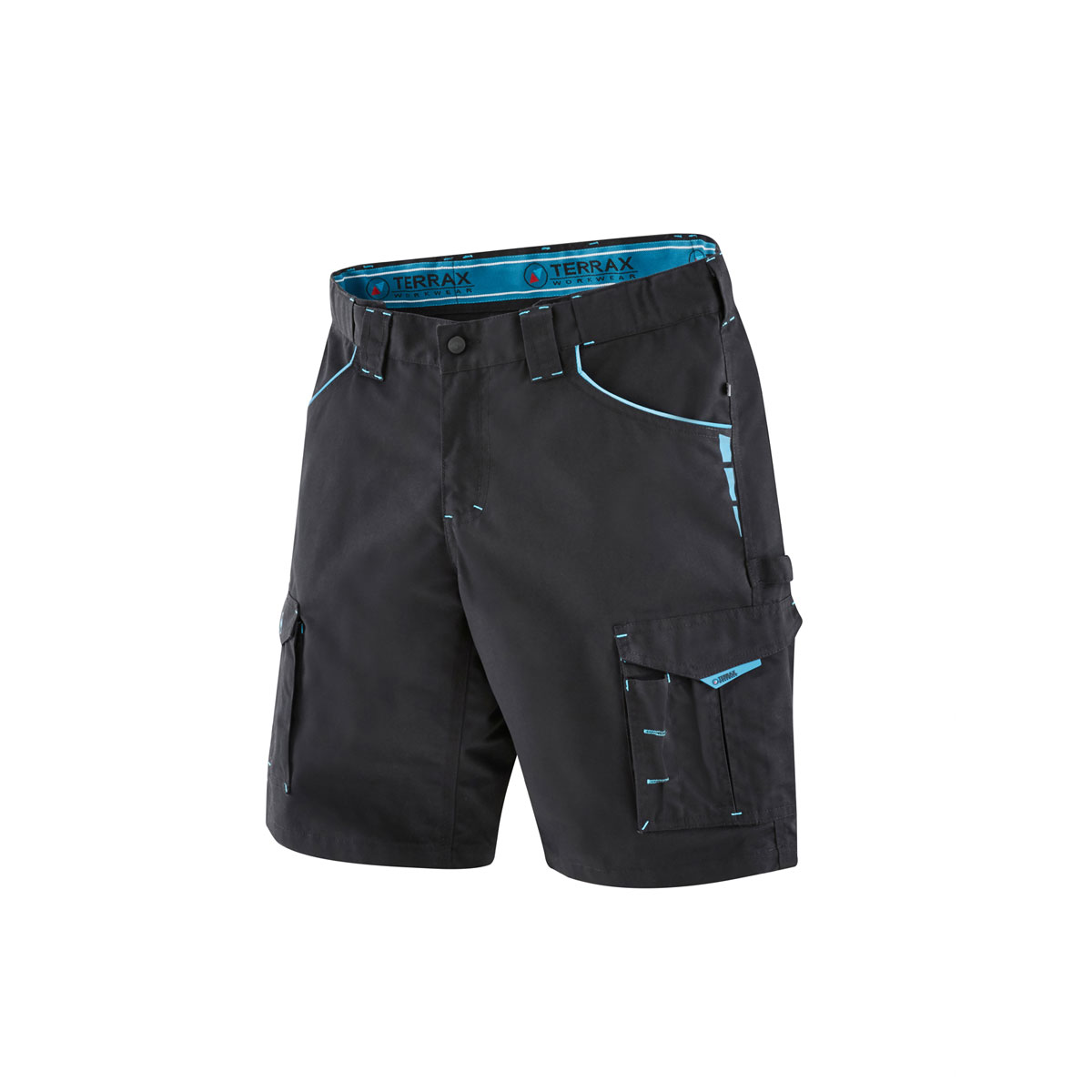 Terrax Workwear Arbeitsshort schwarz-azur Größe 56