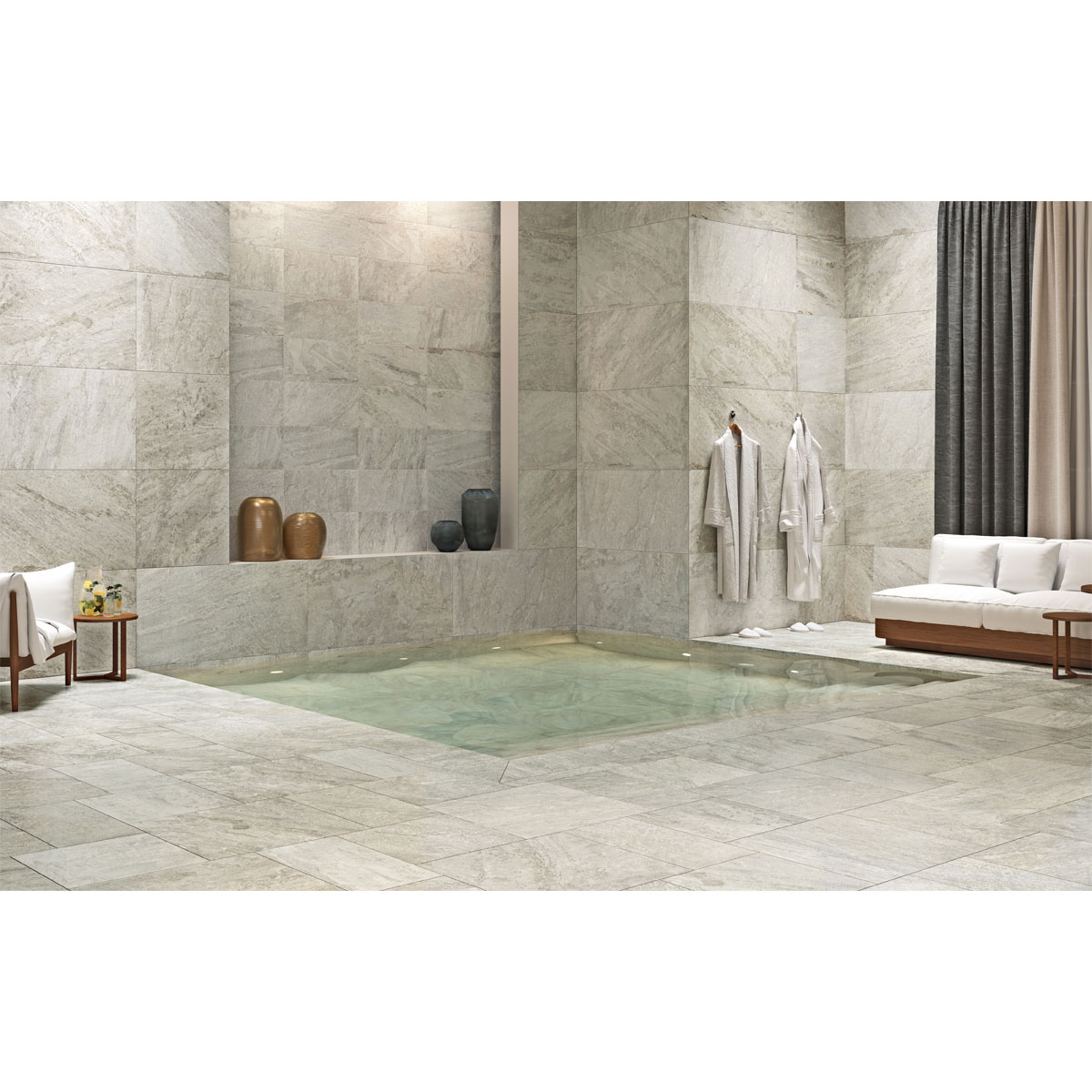 Feinsteinzeug Quartz Quartz silver 60 x 30 cm Bild 2