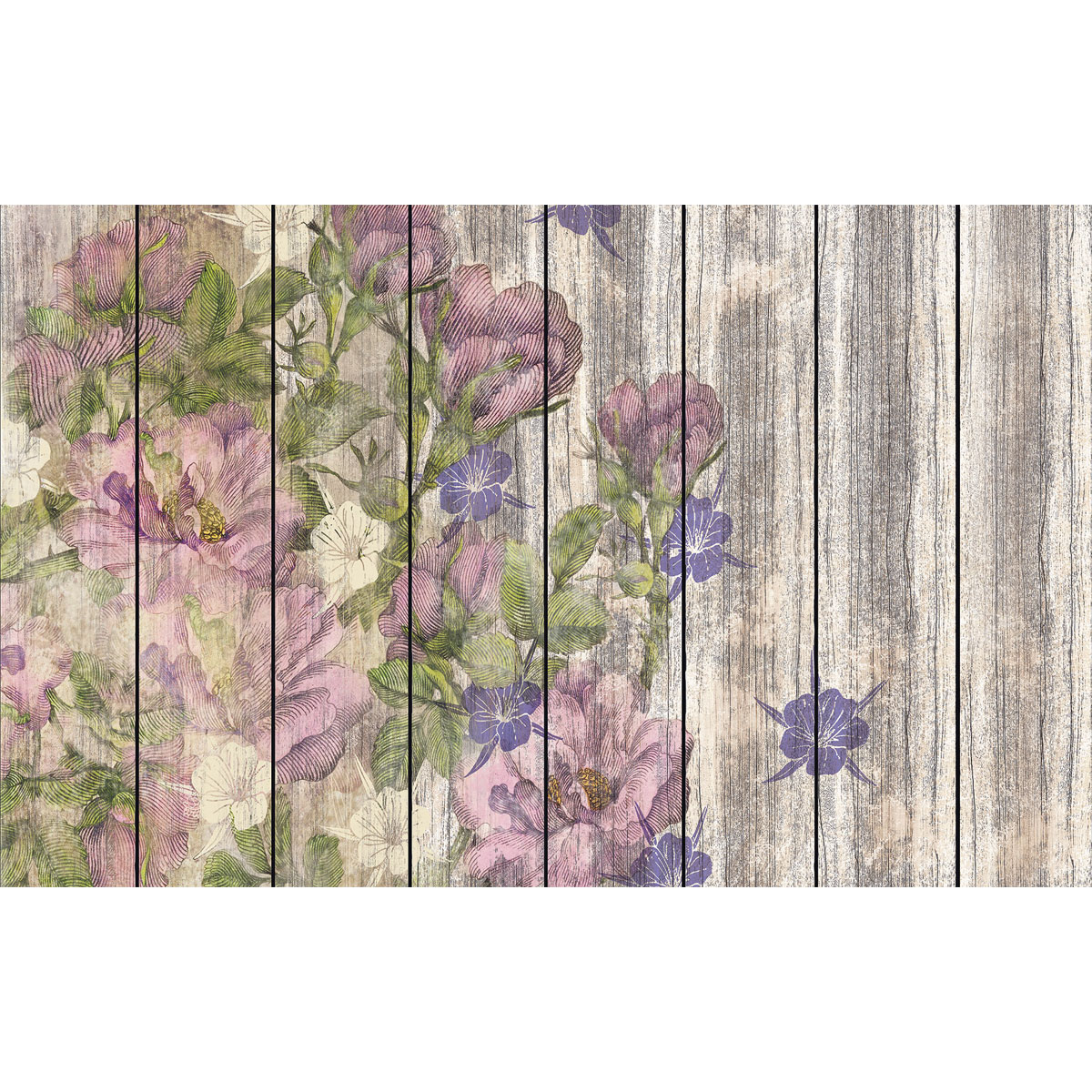 Komar  Vlies Fototapete Vintage Rose 400x250 cm Bild 2