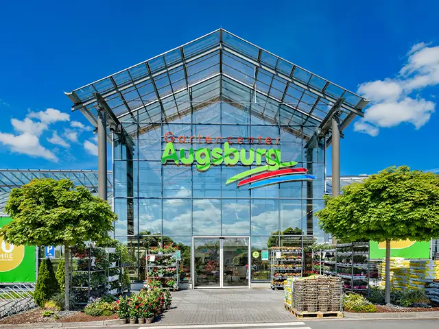 Gartencenter Augsburg in Schwerte von außen von vorne